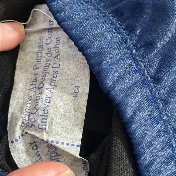 🖤2/$25 NEW 2 pc swim Black and Navy Swim Shorts bathing suit high rise - Picture 7 of 13